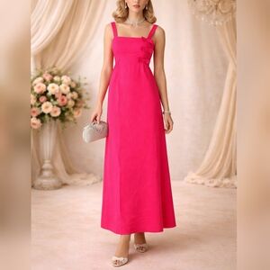 Edna Oliver Vintage 50s 60s Pink Bridesmaid Prom Formal Dress size 8
